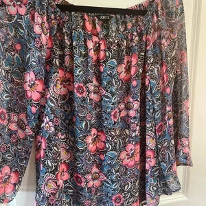 Express l Off the Shoulder Floral Blouse l S